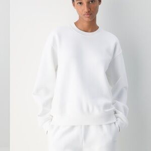 TNA Cozy Sweatfleece White Crewneck